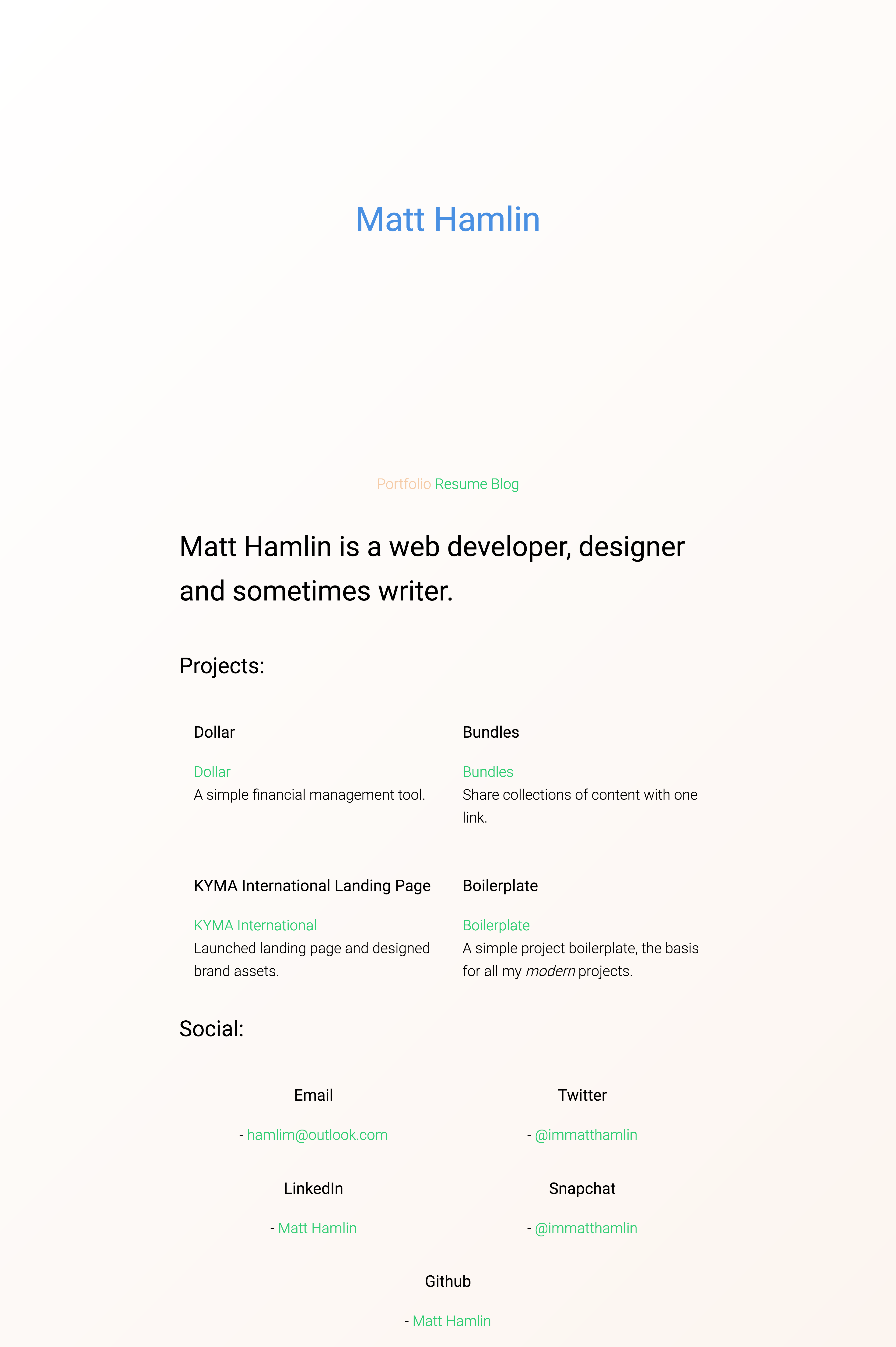 Landing Page